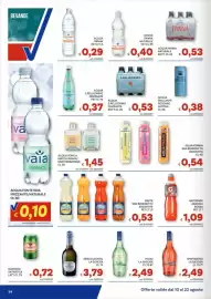Volantino Vivo Supermercati Pagina 34: Acqua S.Pellegrino frizzante €0,53, Acqua panna naturale €0,40