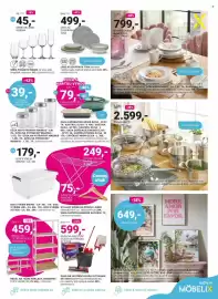Möbelix leták Strana 13: Vileda sada na uklízení ultramax set box €599,00, Série pohárov norma €45,00