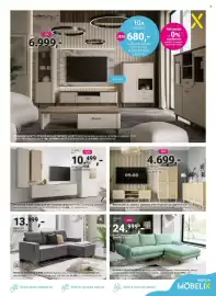 Möbelix leták Strana 9: Program Siena Komoda pod televizi Siena €10.499,00, Turin rohová sedačka €13.999,00