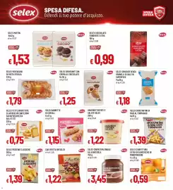 Volantino Famila Pagina 4: Selex barrette di cereali mirtilli rossi €1,15, Selex fette biscottate dorate €0,75