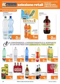 Volantino ARCA C+C cash and carry Pagina 21: Birra 3 Luppoli Poretti €0,75, Pfanner Succhi di frutta €1,12