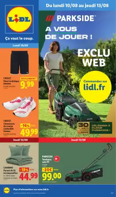 Lidl | Les Exclus Web de la semaine (valable jusqu'au 13-08)