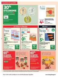 Catalogue Auchan Supermarché page 8: Auchan - carottes râpées €1,49, Auchan - hachés de saumon à la ciboulette €2,59
