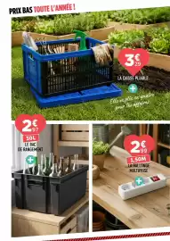 Catalogue Centrakor page 22: Le bac de rangement €2,97, La caisse pliable €3,29