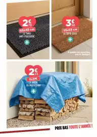 Catalogue Centrakor page 23: La bache de protection €2,23, Le tapis anti-poussiere €2,78