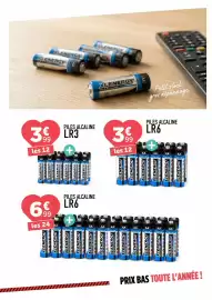 Catalogue Centrakor page 25: Piles alcaline €3,99, Piles alcaline lr6 €6,99