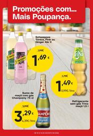 Folheto Froiz semana 33 Página 4: Schweppes Tónica, Pink ou Ginger Ale €1,69, Refrigerante sem gás Trina maçã €1,49