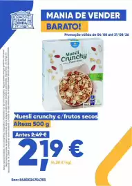 Folheto Casa Cheia Página 1: Muesli crunchy c/frutos secos Alteza €2,19