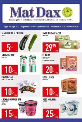 Matdax reklamblad (giltig till och med 16-08)