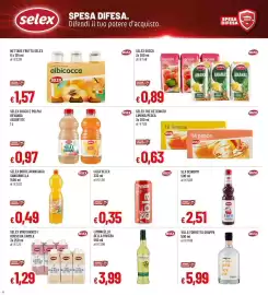 Volantino Famila Superstore Pagina 6: Selex vino bianco / rosso da tavola €1,29, Sciroppo amarena Selex zero €2,51