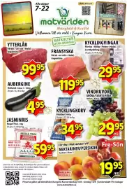 Matvärlden Tensta reklamblad vecka 33 Sida 1