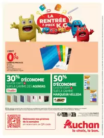 Catalogue Auchan Drive page 40: Sansmarque cahier polypro 24x32 €0,70
