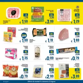 Volantino Qui Discount Pagina 3: Wurstel Servelade sv Senfter €1,19, Saltimbocca I Maestri Del Forno €0,89