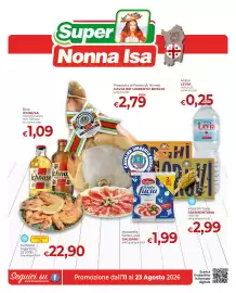Volantino Supermercati Nonna Isa Pagina 1: Gambero Argentino €22,90, Birra Ichnusa €1,09