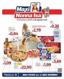 Volantino Maxi Nonna Isa Pagina 1: Gambero Argentino L2 20/30 €22,90, Acqua Levia naturale €0,25