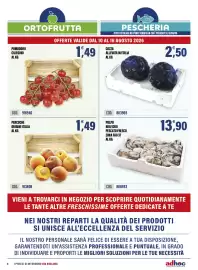 Volantino Adhoc Pagina 4: Pomodoro ciliegino €1,49, Cozza allevata in Italia €2,50