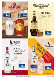Volantino C+C Cash and Carry Pagina 28: Amaro Montenegro €24,90, Ron Añejo Blanco Pampero €9,90