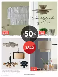 Bohus kundeavis Side 20: ASTRELLA taklampe Ø60 €1.749,00, 2. VERMA taklampe Ø50 €1.499,00