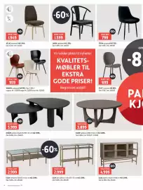 Bohus kundeavis Side 4: FLOW sofabord Ø90 H 40 cm €3.899,00, WANDA spisestol €959,00
