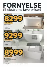 Megaflis kundeavis Side 10: Celeste Modica badekar €9.299,00, Celeste Treviso badekar €8.299,00