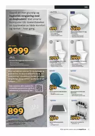 Megaflis kundeavis Side 15: Gustavsberg Nautic 5500 toalett m/skjult S-lås €2.799,00, Uponor Minitec knottefolie €1.699,00