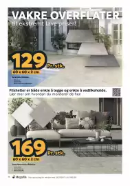 Megaflis kundeavis Side 18: Serie Pietra Antica flisheller €169,00, Serie Slate flisheller €129,00