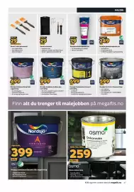 Megaflis kundeavis Side 27: Nordsjø Perform+ Diamond Floor €599,00, Nordsjø gipsplatesparkel pro €249,00