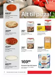 Storcash kundeavis Side 2: Pizzabunn amerikansk rå med saus €693,61, Pizzabunn prebakt €351,68