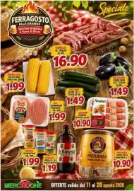 Volantino MercADone Pagina 12: Pannocchie pulite orig. €1,99, Amadori spiedino rustico al kg €10,90
