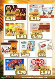 Volantino MercADone Pagina 16: Valsòia cono €2,99, Algida Calippo €3,69