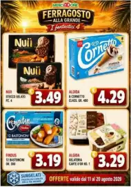 Volantino MercADone Pagina 2: Capitan Findus 12 bastoncini €3,19, Algida gelateria carte d'or €3,29