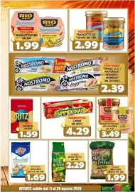 Volantino MercADone Pagina 23: Nostromo trancetti di tonno €2,99, Simmenthal carne €4,29