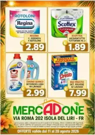 Volantino MercADone Pagina 28: Omino Bianco detersivo liquido €2,99, Scottex asciugatutto tuttofare €1,89