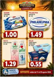 Volantino MercADone Pagina 4: Müller Yogurt Bianco €0,55, Philadelphia vaschetta €1,49