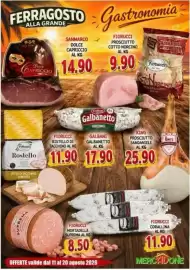 Volantino MercADone Pagina 8: Fiorucci prosciutto cotto norcino €9,90, Fiorucci ristello di tacchino €11,90