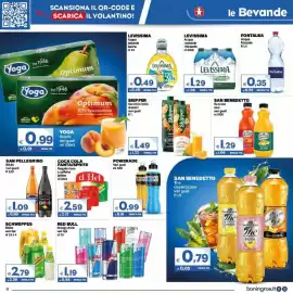 Volantino Boningros Cash and Carry Pagina 12: Coca Cola Fanta/Sprite €2,59, Acqua naturale frizzante Levissima €1,29