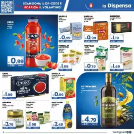 Volantino Boningros Cash and Carry Pagina 16: Besciamella Tre Valli €1,49, Polpa finissima Cirio €1,99