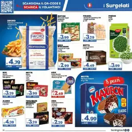 Volantino Boningros Cash and Carry Pagina 20: Nuii Stecchi €3,29, Twix/Mars Snickers Bounty Ice cream €3,29
