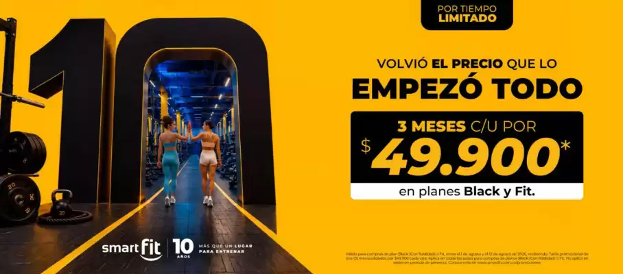 Smart Fit (válido hasta 14-08)