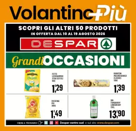 Volantino Despar Pagina 16: Baiocchi classici Mulino Bianco €1,39, Fette Leerdammer Xtra Sottili €1,29