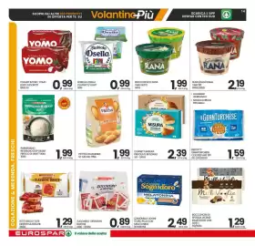 Volantino Eurospar settimana 33 Pagina 14: Petites Madeleines St. Michel €1,99, Robiola Osella Classico/Light €0,99