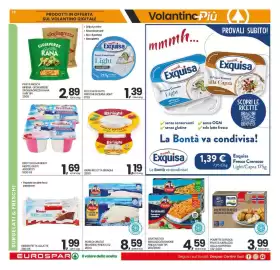 Volantino Eurospar settimana 33 Pagina 18: Fiori di orata/branzino Findus €8,59, Gran Ricotta Biraghi €1,19
