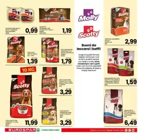 Volantino Eurospar settimana 33 Pagina 26: Mini burger per cani Scotty con manzo e formaggio fresco €1,59