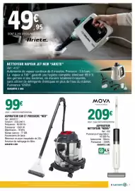 Catalogue E.Leclerc page 7: MOVA ASPIRATEUR NETTOYEUR €209,00, ASPIRATEUR EAU ET POUSIERE "NEO" €99,00