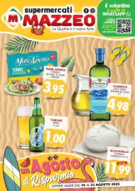 Volantino Mazzeo Supermercati Pagina 1: Tuborg birra €1,00, Clemente olio extra vergine di oliva €4,98