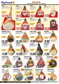 Volantino Big Food Pagina 12: King's Granspeck intero €10,89, Prosciutto di Parma Dop con osso €11,99
