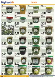 Volantino Big Food Pagina 30: Yma lupini €2,60, Oliva Olive Verdi Grecia AAA €5,49