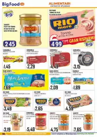 Volantino Big Food Pagina 34: Sardanelli tonno pinna gialla €4,49, Zarotti filetti di tonno in olio d'oliva €2,45