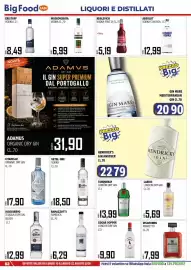 Volantino Big Food Pagina 52: Disaronno amaretto €7,99, Larios London Dry Gin €5,69