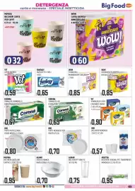 Volantino Big Food Pagina 63: Tovaglioli monoveло carta maxiscorta Corona €0,67, Tovagliolo class colorato €0,90